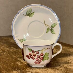 Vintage Villeroy & Boch Cottage Country Collection cup saucer set price per set